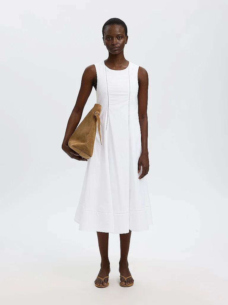 SELECTED FEMME Midikleid SLFDELIA blanc | 40